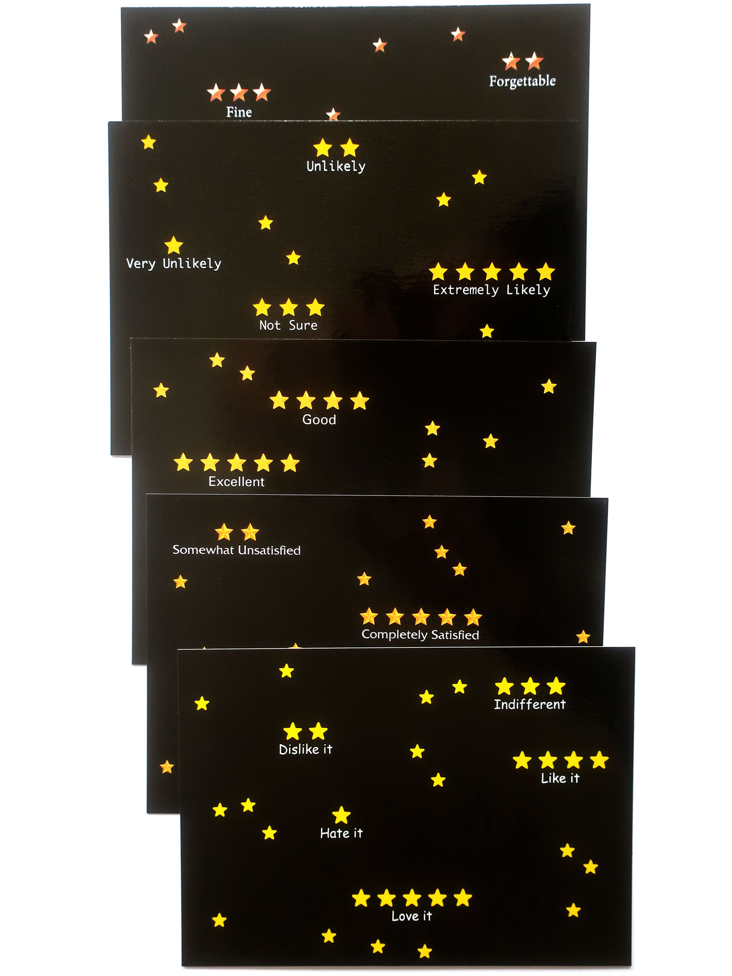 Claude Closky, ‘Starry Night,’ 2023-2026, Paris: Good Books. Set of 5 postcards, digital offset print on 350g card, 10,5 x 15 cm each. 